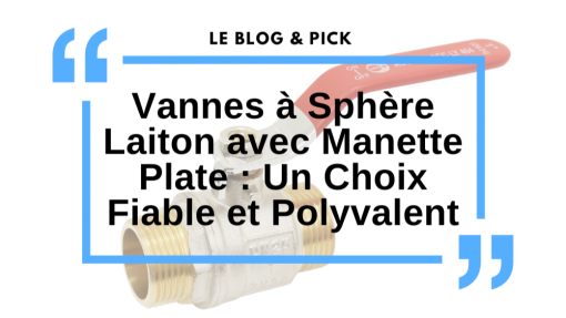 Vannes à Sphère Laiton avec Manette Plate : Un Choix Fiable et Polyvalent