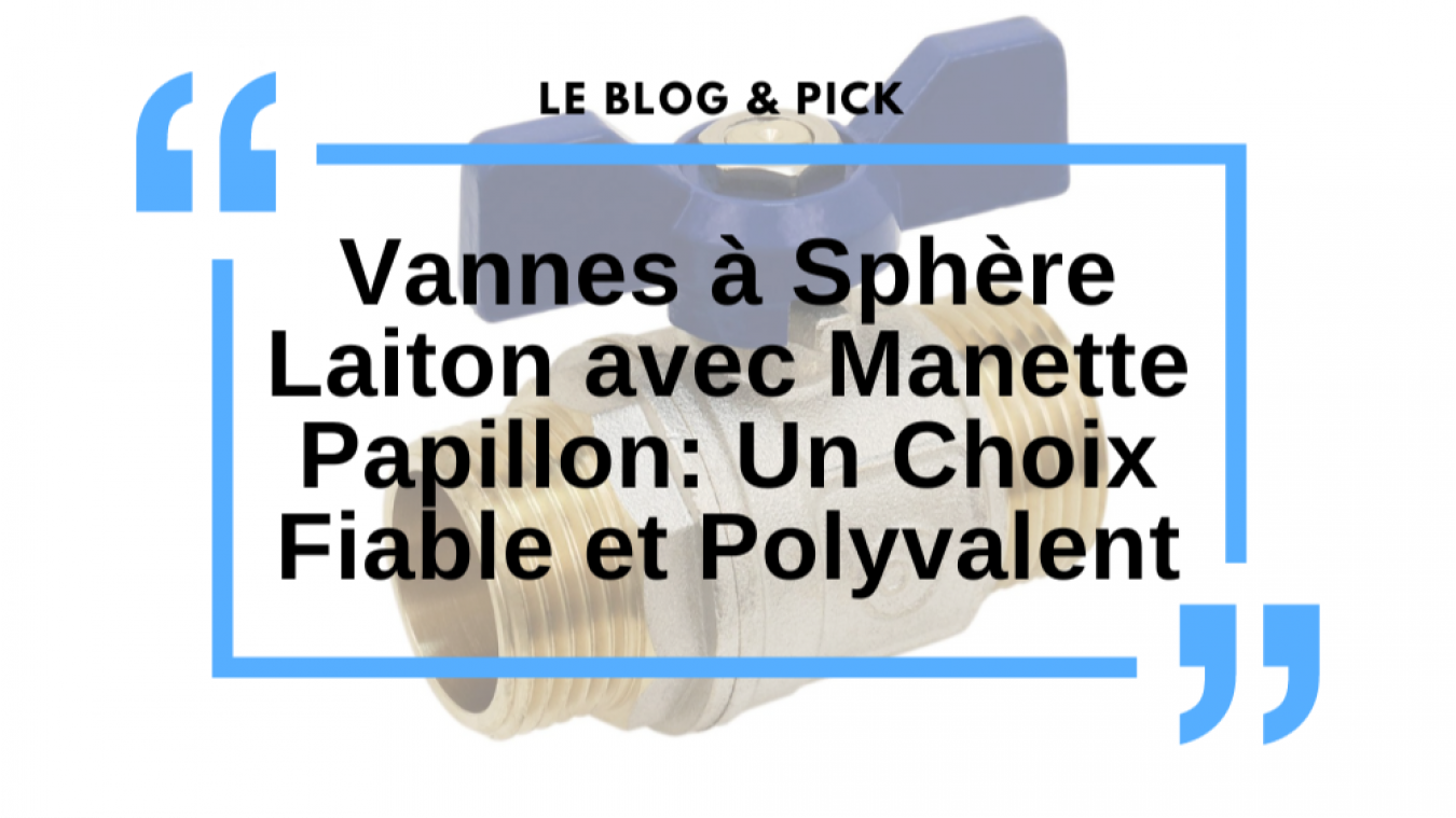 Vannes à Sphère Laiton avec Manette Papillon: Un Choix Fiable et Polyvalent