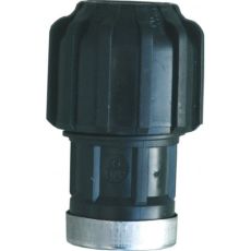 RACCORD DROIT FEMELLE EN POLYPROPYLENE AVEC RENFORT EN INOX