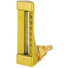 Thermometre Industriel Equerre Droit Hauteur 110mm  Plongeur 40mm