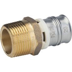 Raccord m&acirc;le fixe multicouche &agrave; sertir - &Oslash; 16 &agrave; &Oslash; 32 - Pour syst&egrave;me multicouche - Raccord Alpex-Duo XS sans plomb