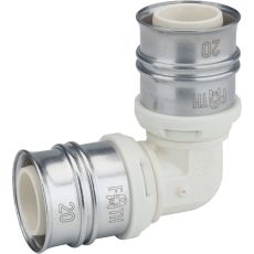 Coude 90&deg; multicouche &agrave; sertir -&Oslash; 16 &agrave; &Oslash; 32 - Pour syst&egrave;me multicouche - Raccord Alpex-Duo XS sans plomb
