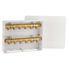Coffret plastique pour fixation de collecteur diamètre 3/4'' - 320 x 250 x 90 mm