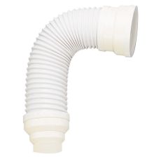 Pipe WC souple non extensible coudée