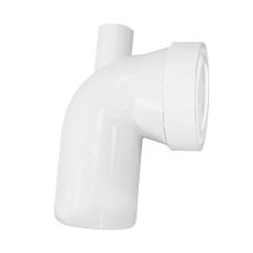 Pipe WC rigide coudée avec piquage