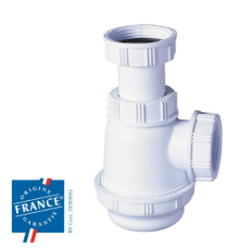 Siphon de lavabo réglable à culot court Wirquin