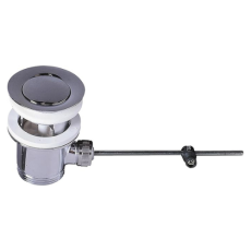 Bonde de lavabo Wirquin à tirette laiton sans tirette, chromé